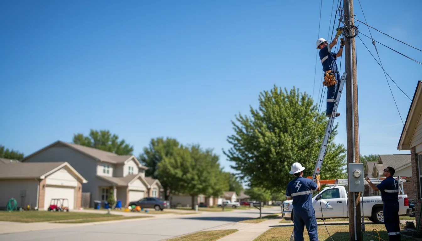 Residential electrician providing installation services in Collinsville, IL